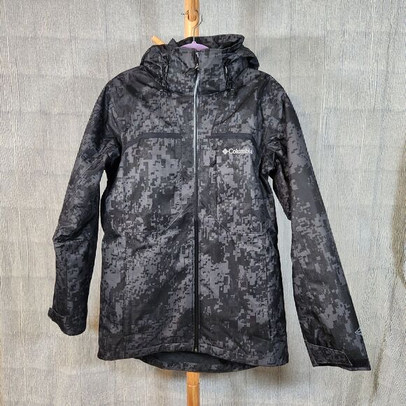 Columbia Nordic Point II $230 Small Gray Camo Omni-Heat 3-in-1 Interchange Coat - Picture 1 of 13